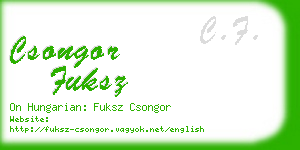 csongor fuksz business card